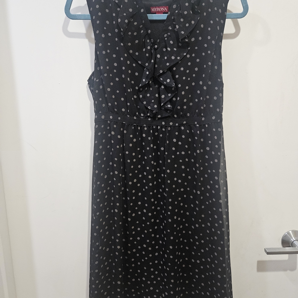 Merona Black and White Polka Dot Dress